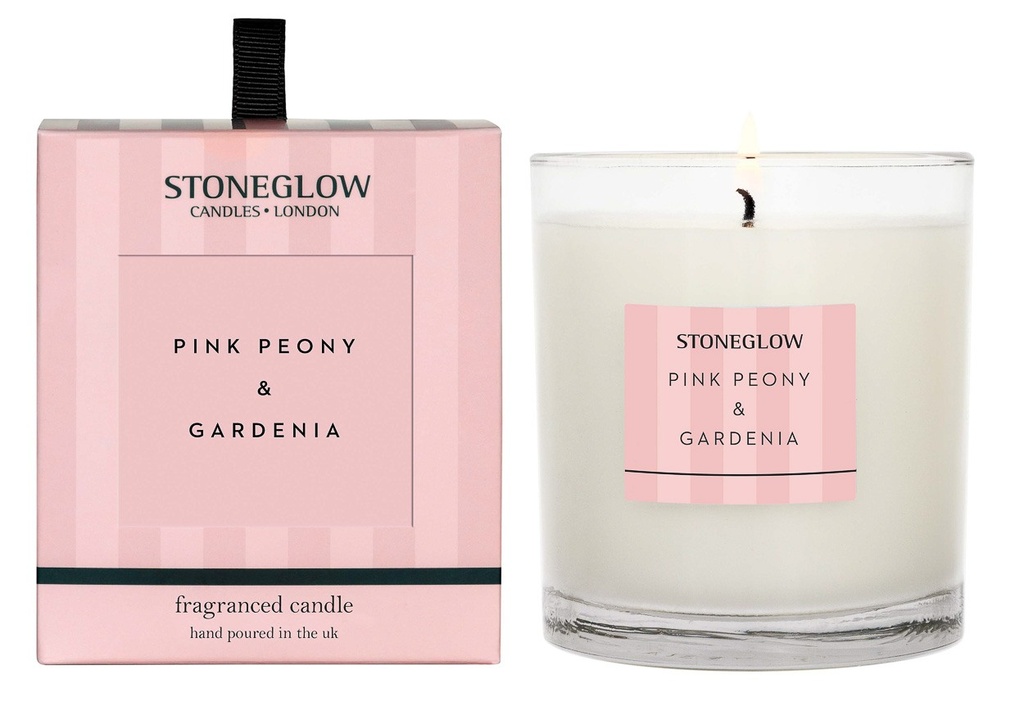 Geurkaars natuurlijke was - Pink Peony & Gardenia 200g