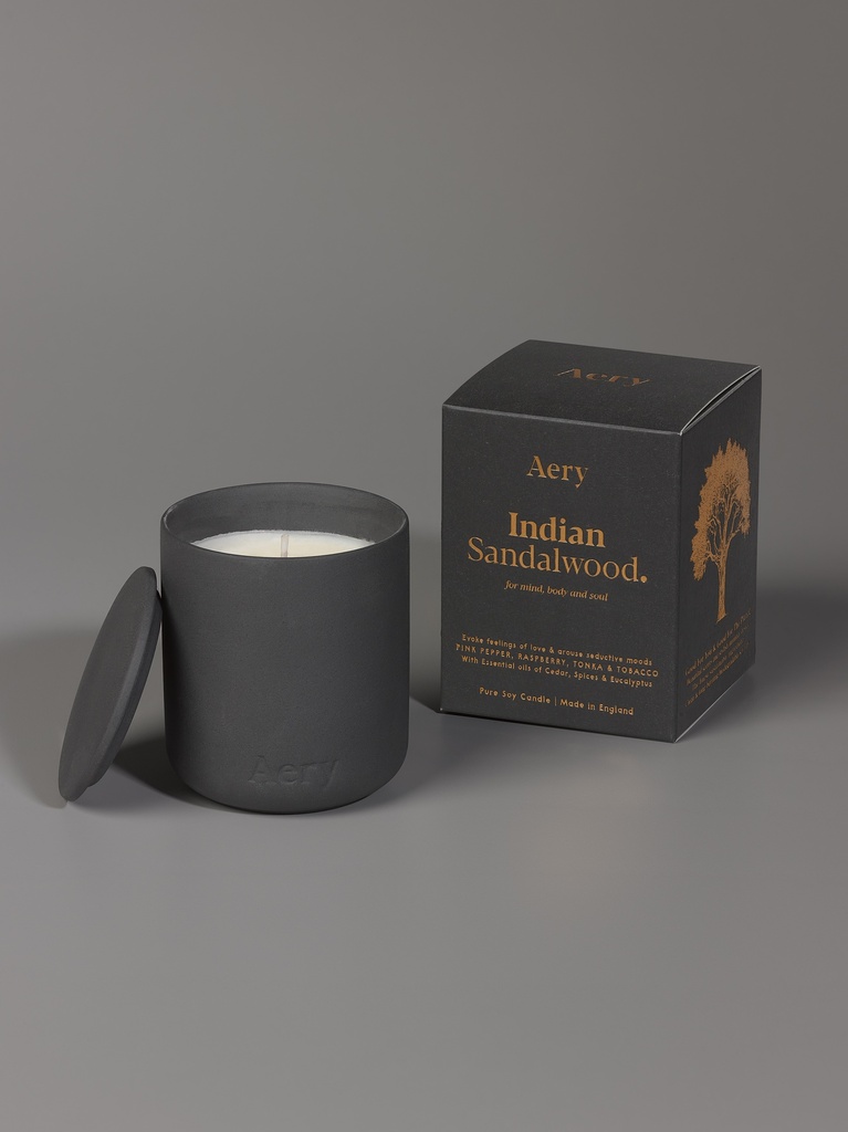 Indian Sandalwood Candle - Black Clay